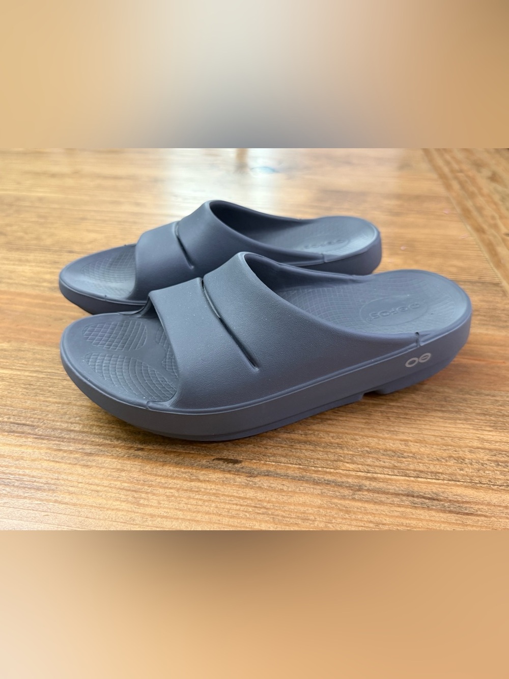 OOFOS OOahh Recovery Slides in Slate